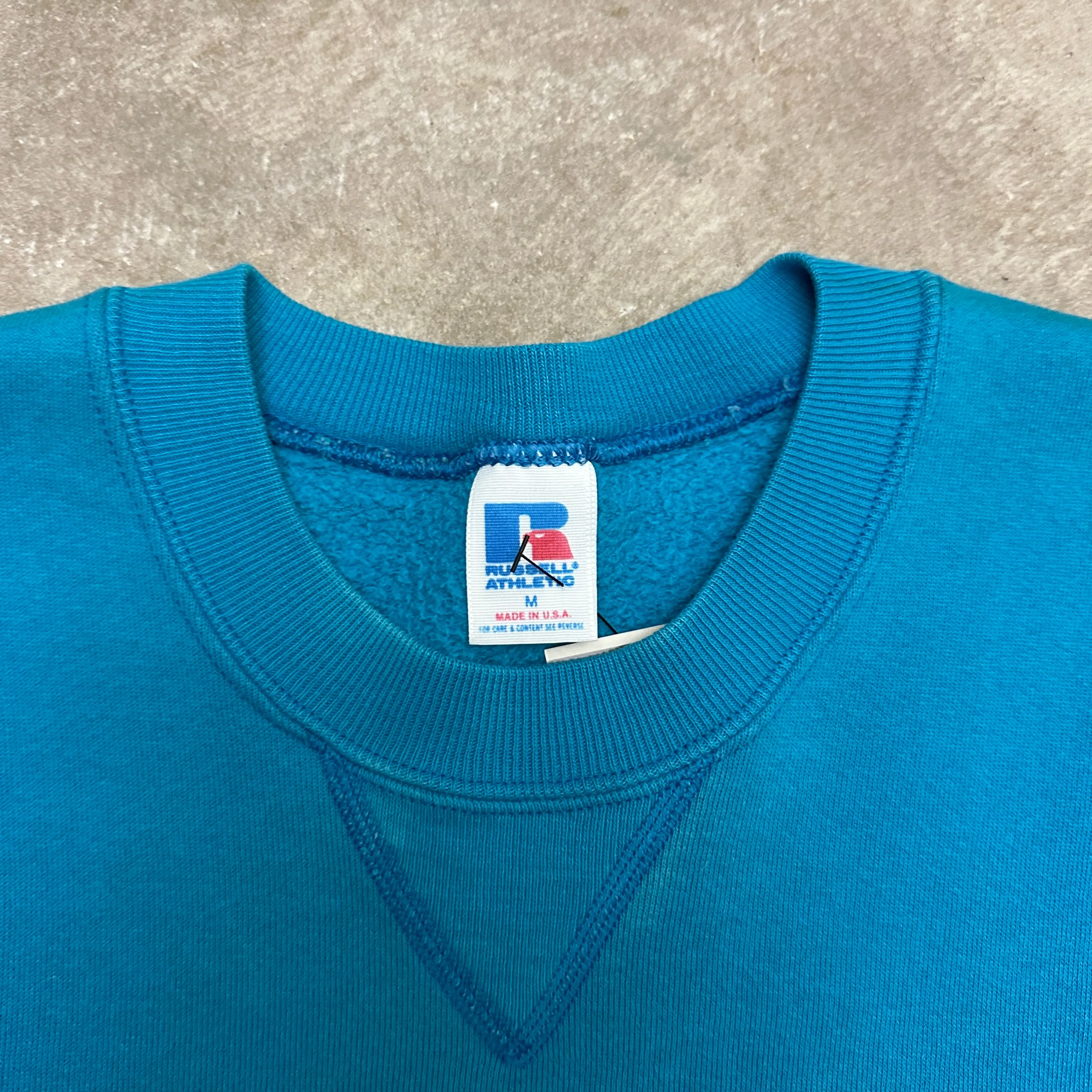 80s Blue Russell Athletic Crewneck Sweatshirt M F61