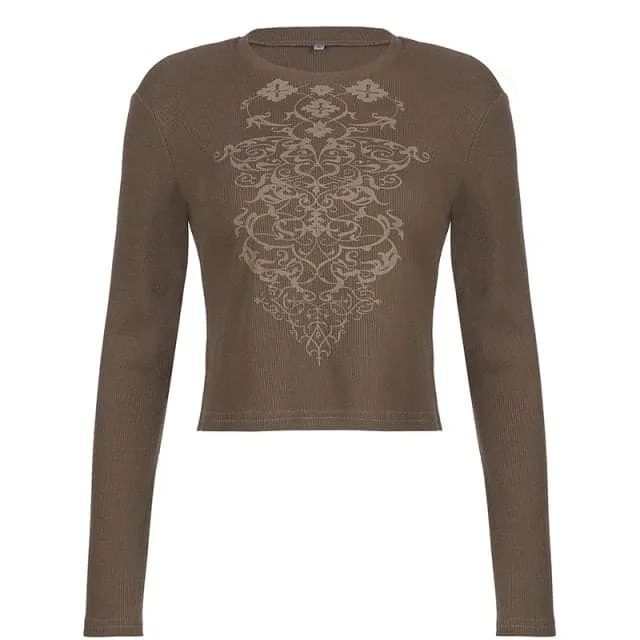 90s Vintage Fairy Grunge Graphic Long Sleeve Tee