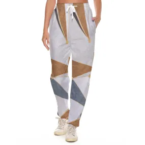 All-Over Print Women's Casual Pants 223 beige, abstract, print