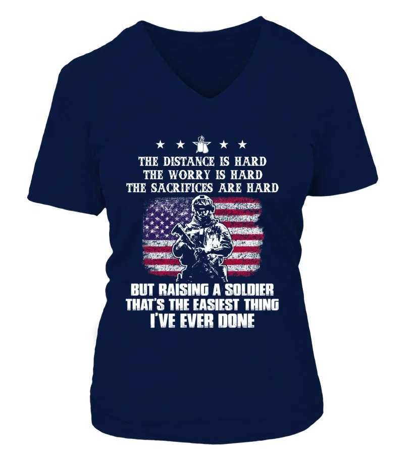 Army Mom Easy Raising Soldier Front T-shirts