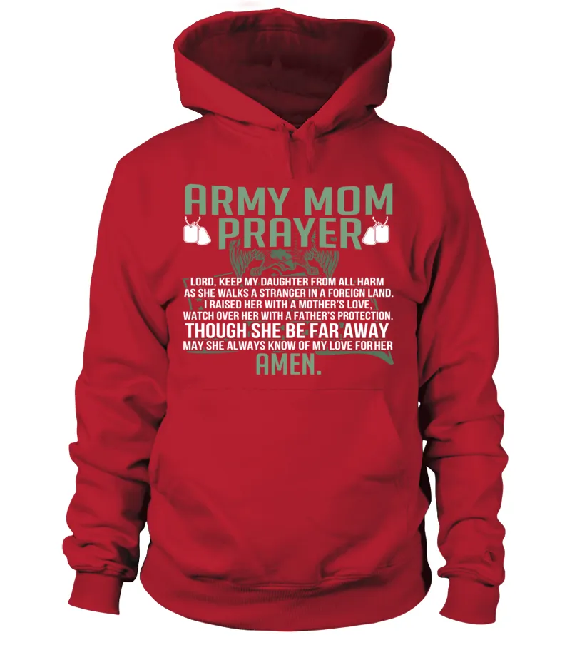 Army Mom Prayer Daughter T-shirts
