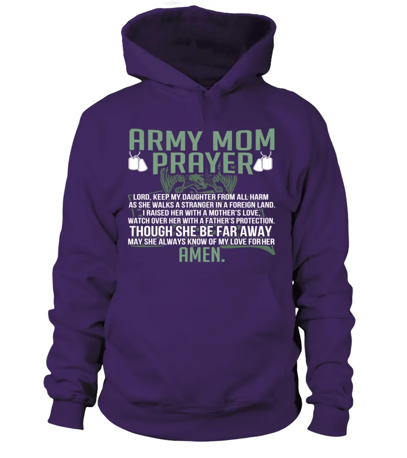 Army Mom Prayer Daughter T-shirts
