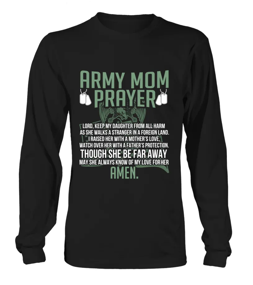 Army Mom Prayer Daughter T-shirts