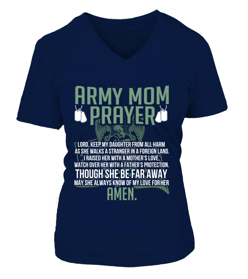 Army Mom Prayer Daughter T-shirts
