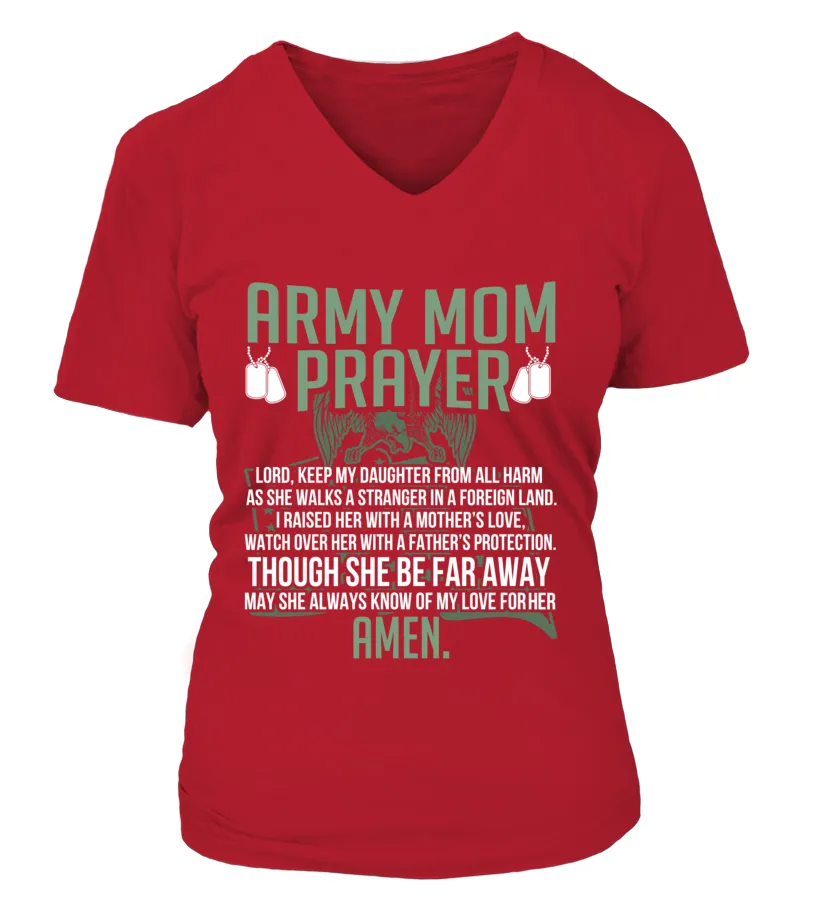Army Mom Prayer Daughter T-shirts