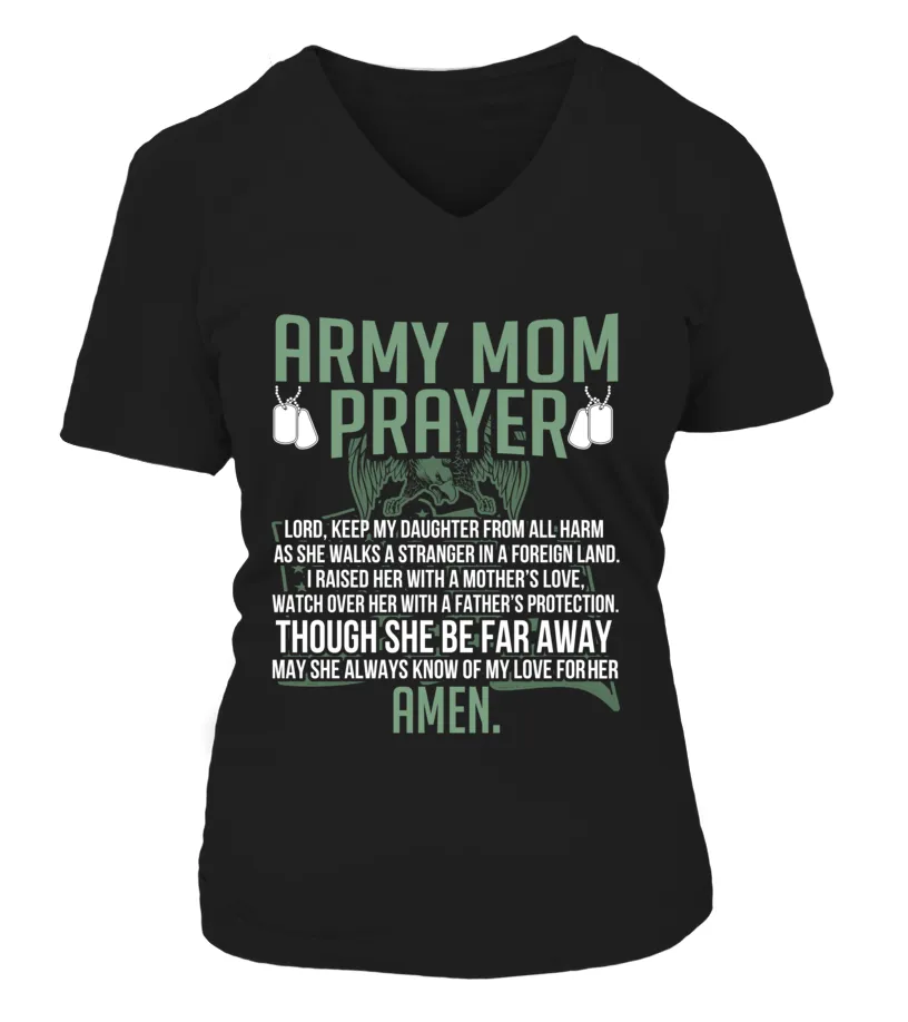 Army Mom Prayer Daughter T-shirts