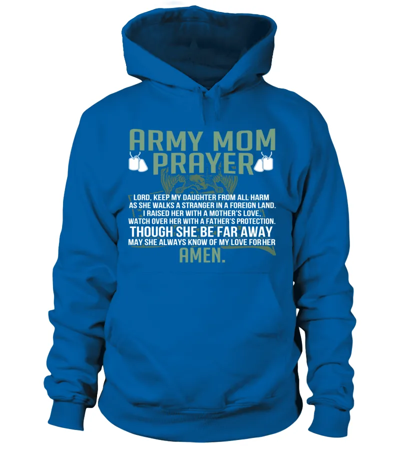 Army Mom Prayer Daughter T-shirts