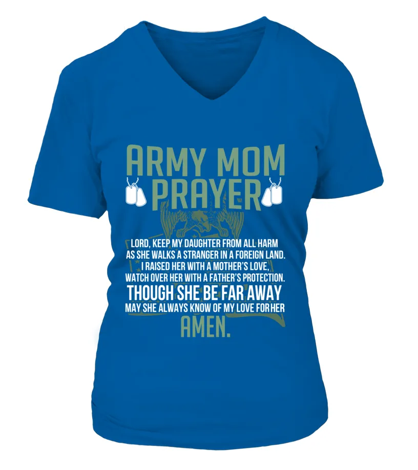 Army Mom Prayer Daughter T-shirts