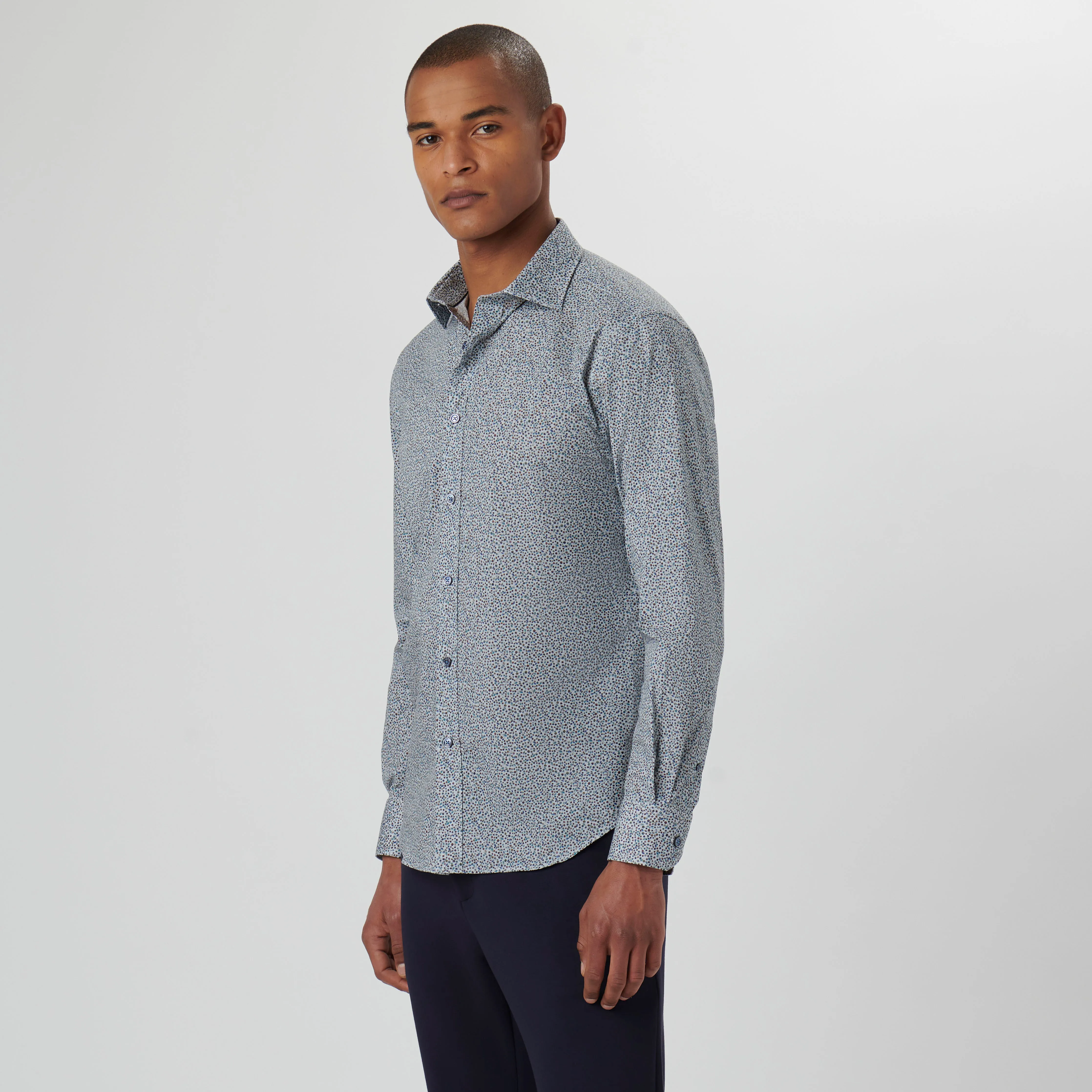 Axel Leaf Print Shirt
