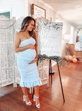 Baby Boy Shower Outfit Maternity Dress,DS0385