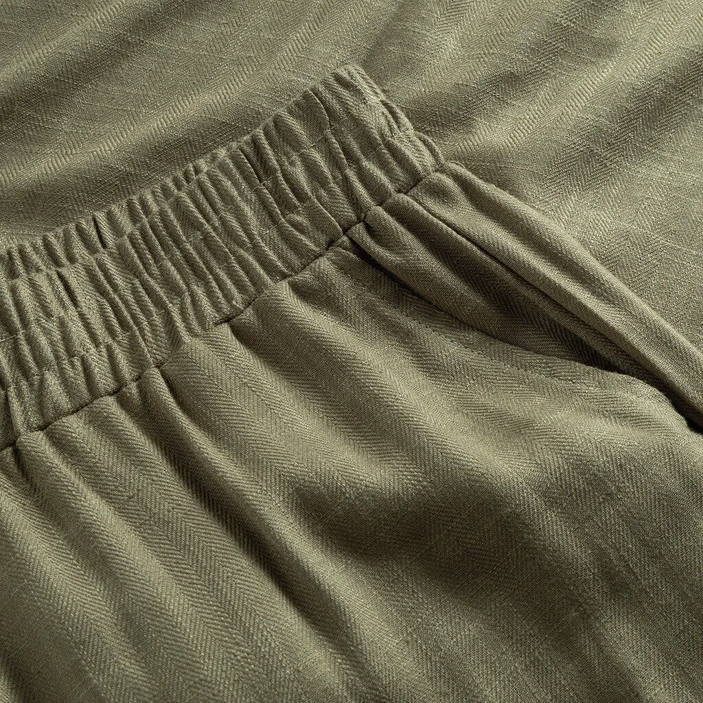 Beautiful Sofia pants with slit at bottom front / 100032 - Khaki (Visione)