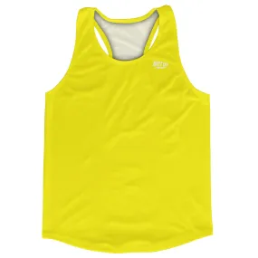 Blank Yellow Light Bright Light Canary Running Racerback Singlet Track Tops Made In USA