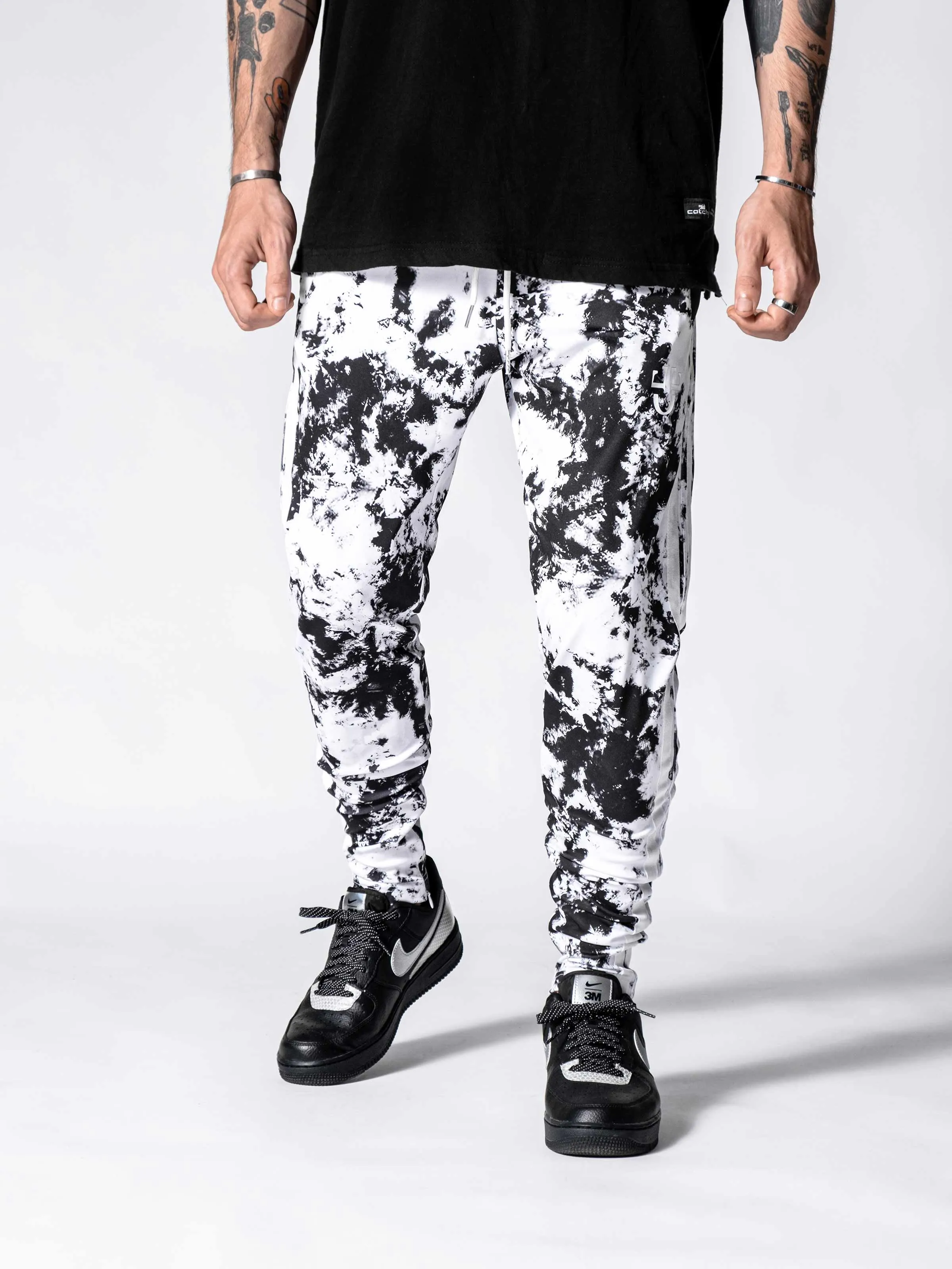 Bleached on Black Sweatpants