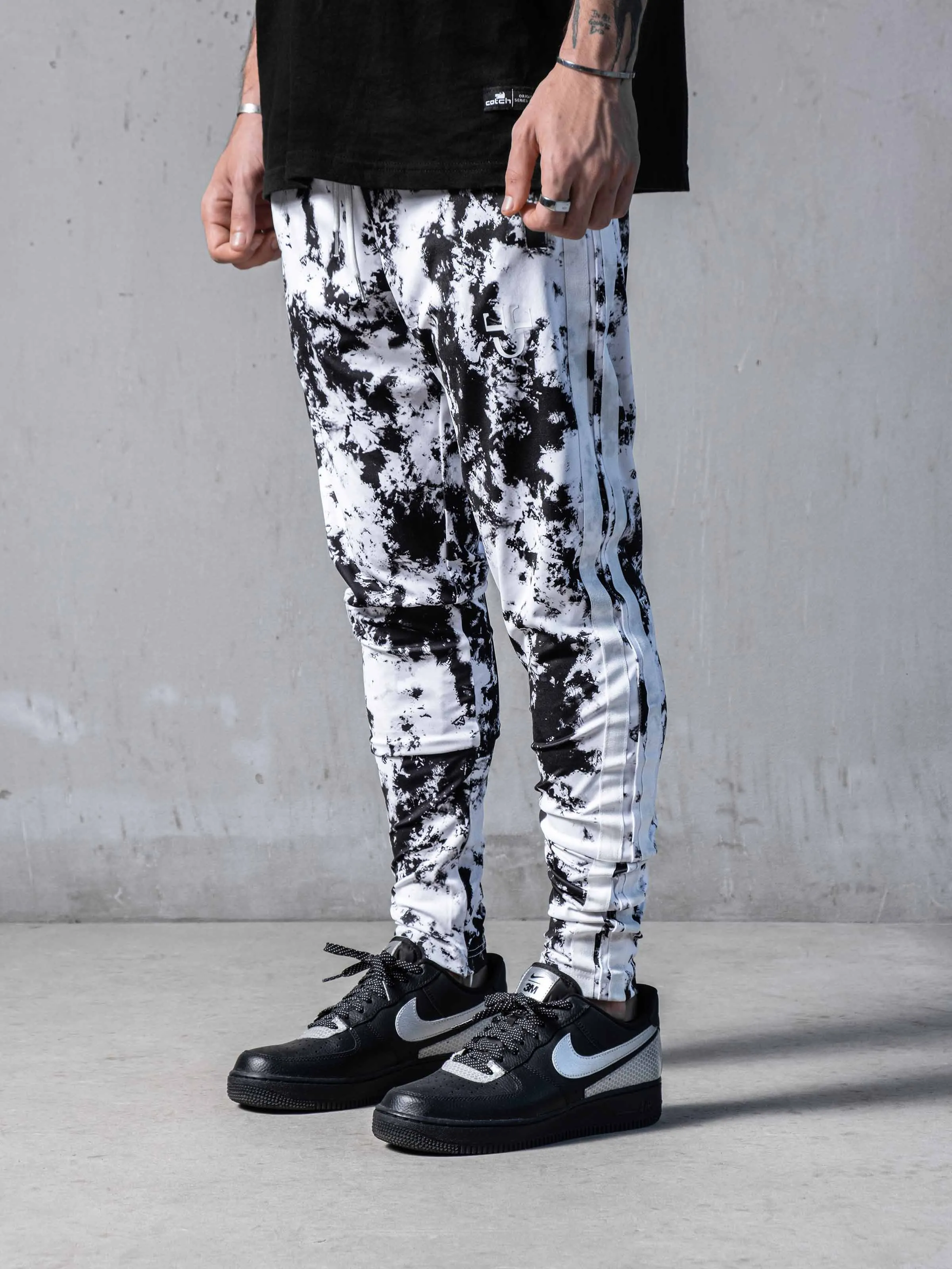 Bleached on Black Sweatpants