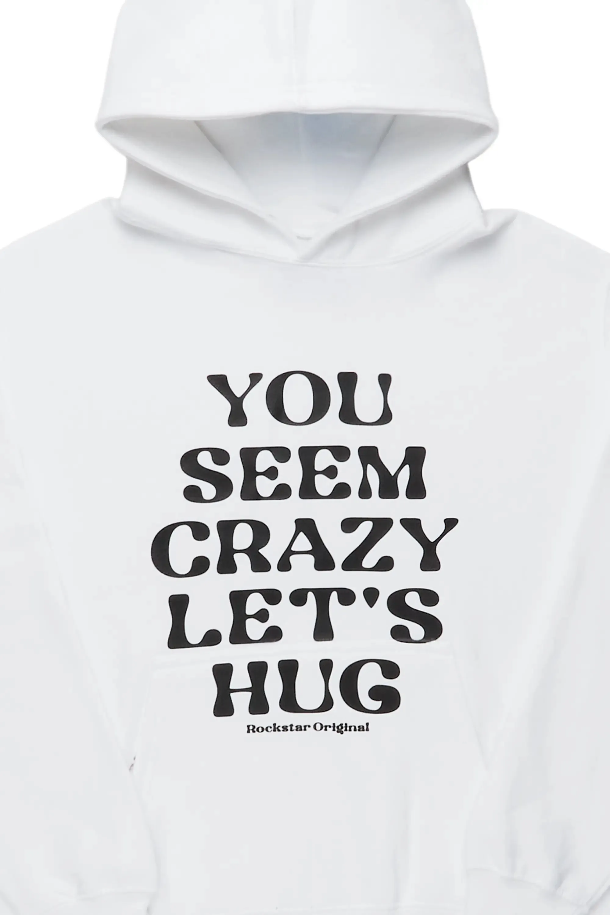 Boys Birrani White Graphic Hoodie