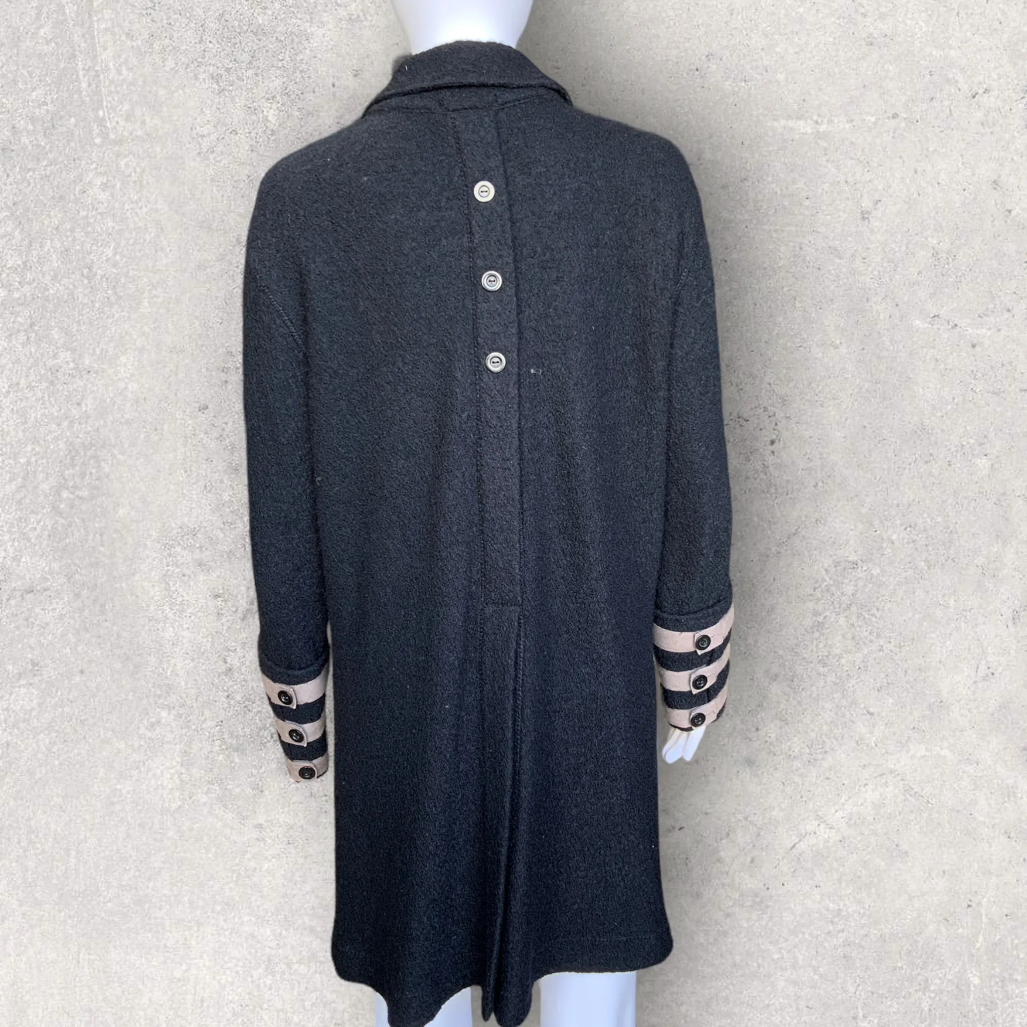 CHELSEA DESIGN Vintage Wool Blend Long Coat - Size 14