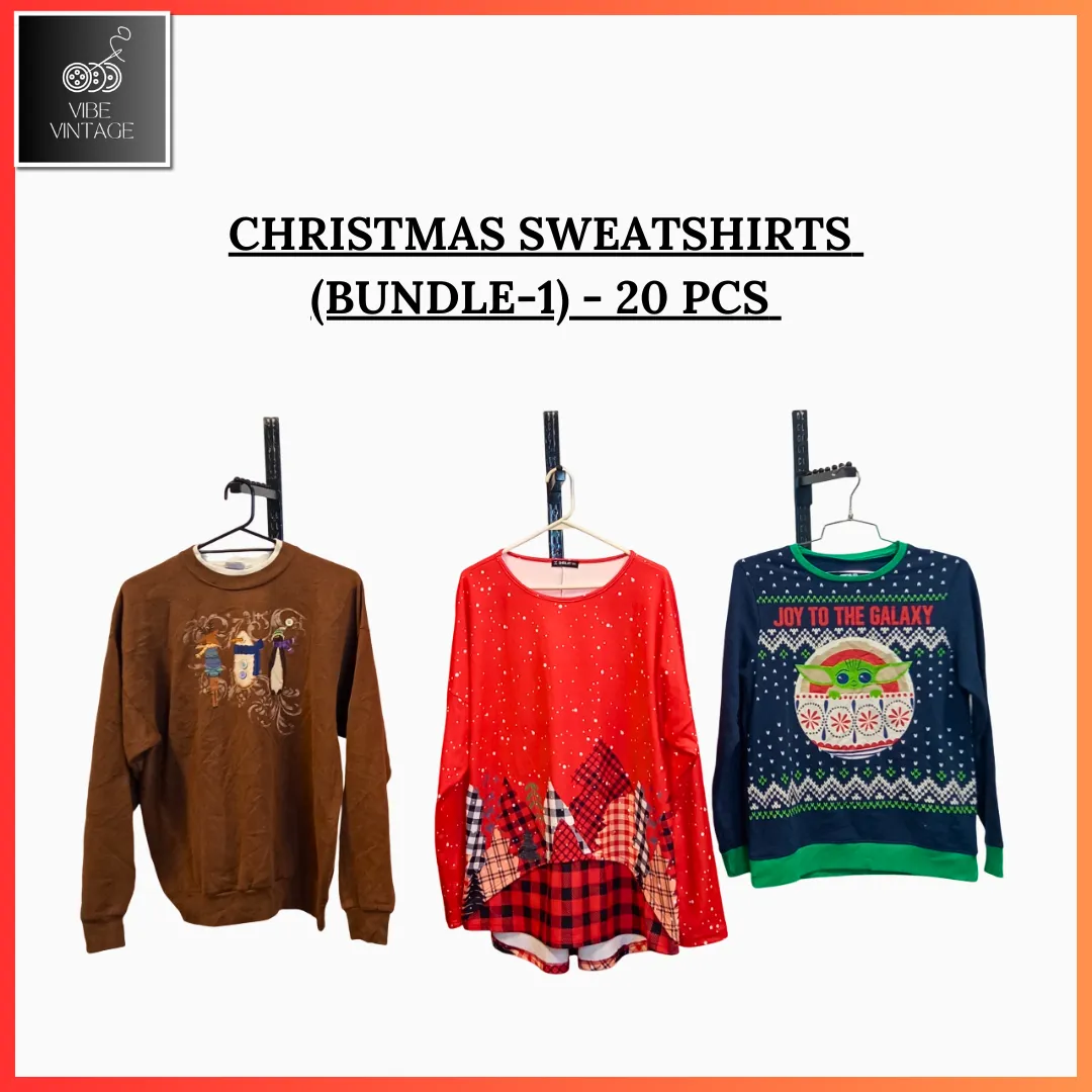 CHRISTMAS SWEATSHIRTS (BUNDLE 1) - 20 PCS