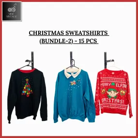 CHRISTMAS SWEATSHIRTS (BUNDLE 2) - 15 PCS
