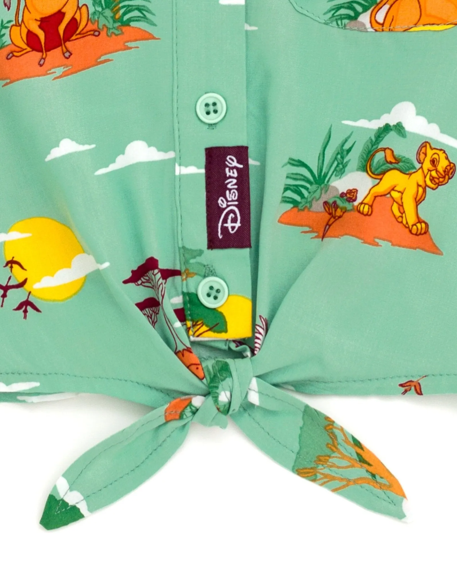 Disney Lion King Matching Family Hawaiian Button Down Dress Shirt