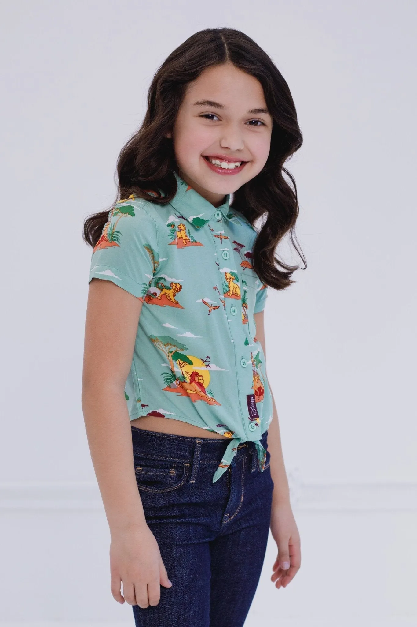 Disney Lion King Matching Family Hawaiian Button Down Dress Shirt