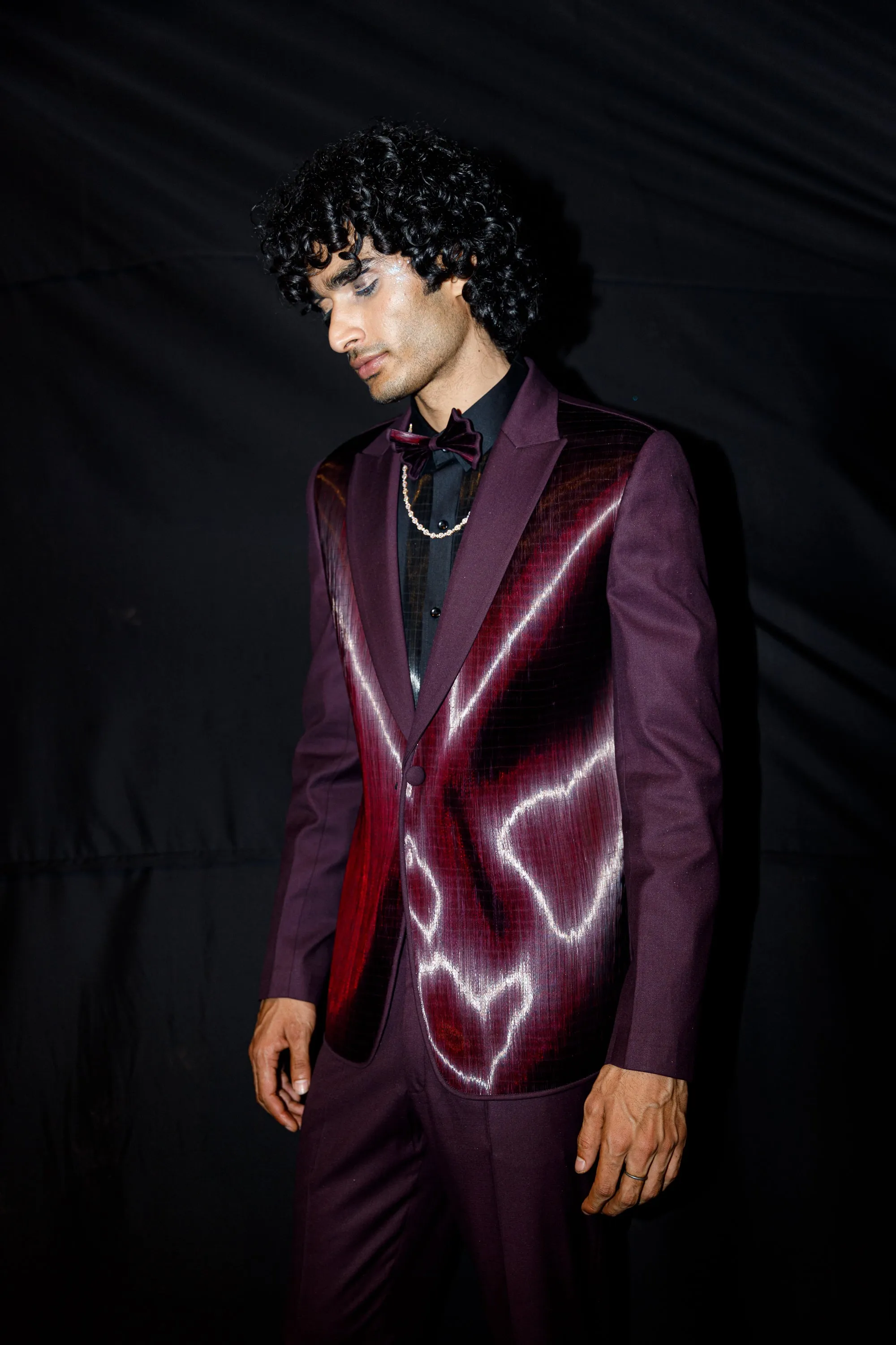 Front Full Metal Tuxedo with Trousers