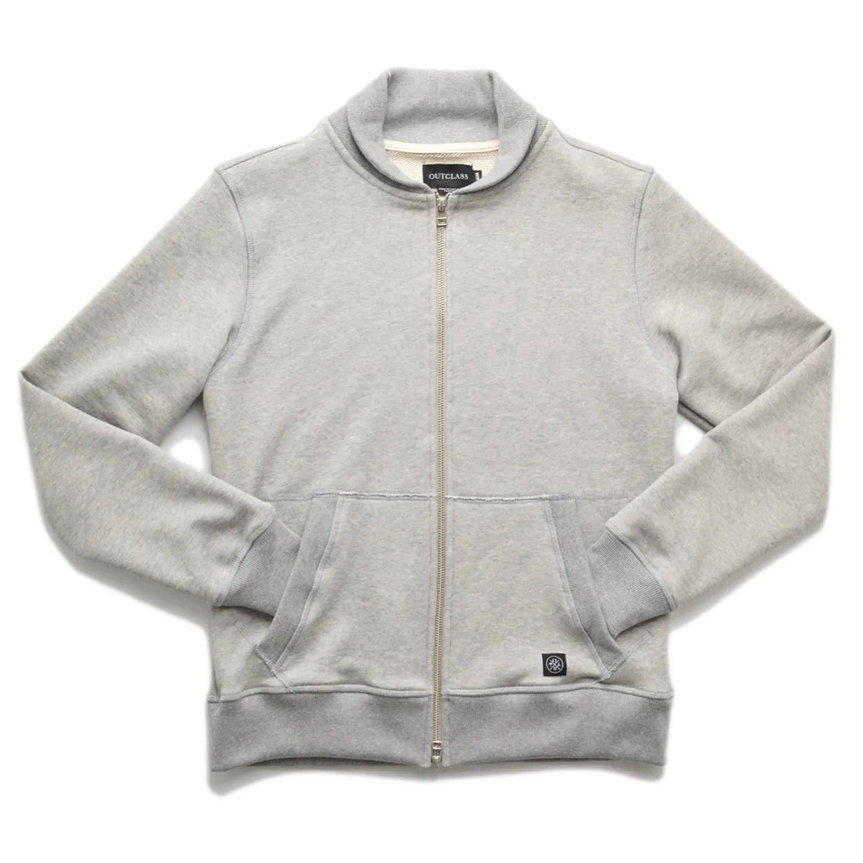 Grey French Terry Varsity Sweater