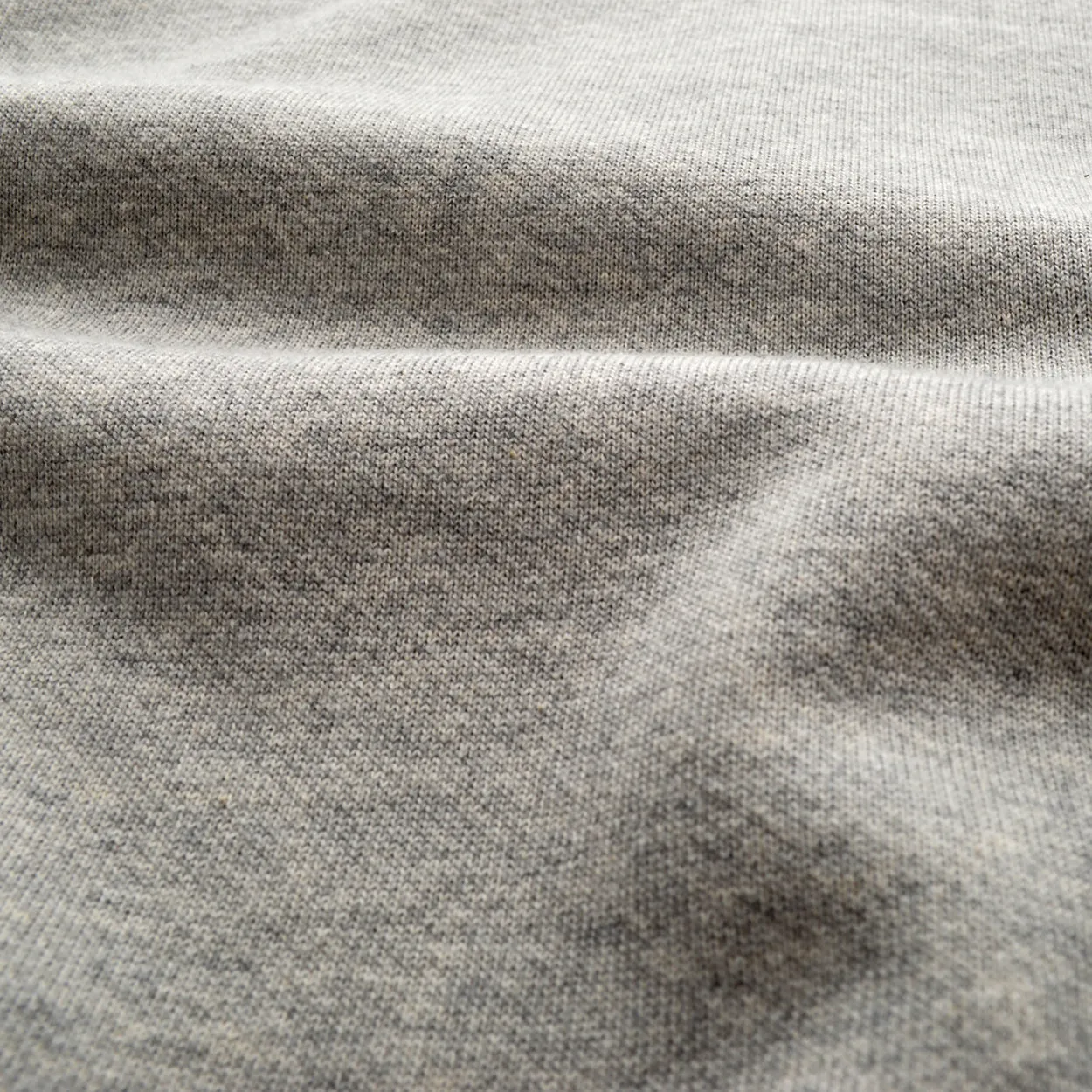 Grey French Terry Varsity Sweater