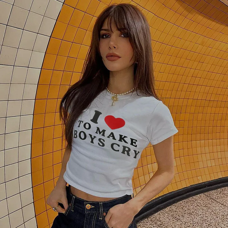 LETTER PRINT TEE