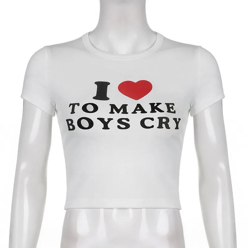 LETTER PRINT TEE