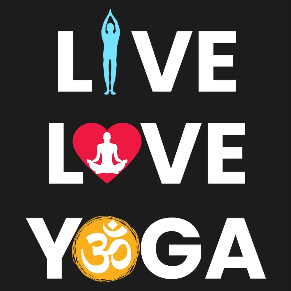 Live Love Yoga Half Sleeve T-Shirt