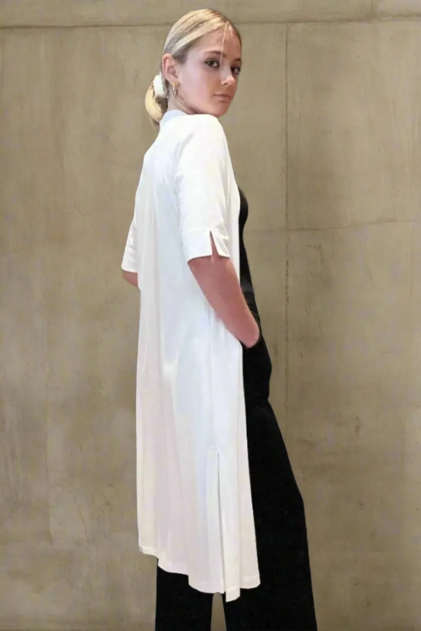 Long Cardigan in Matte Jersey - The Hanover