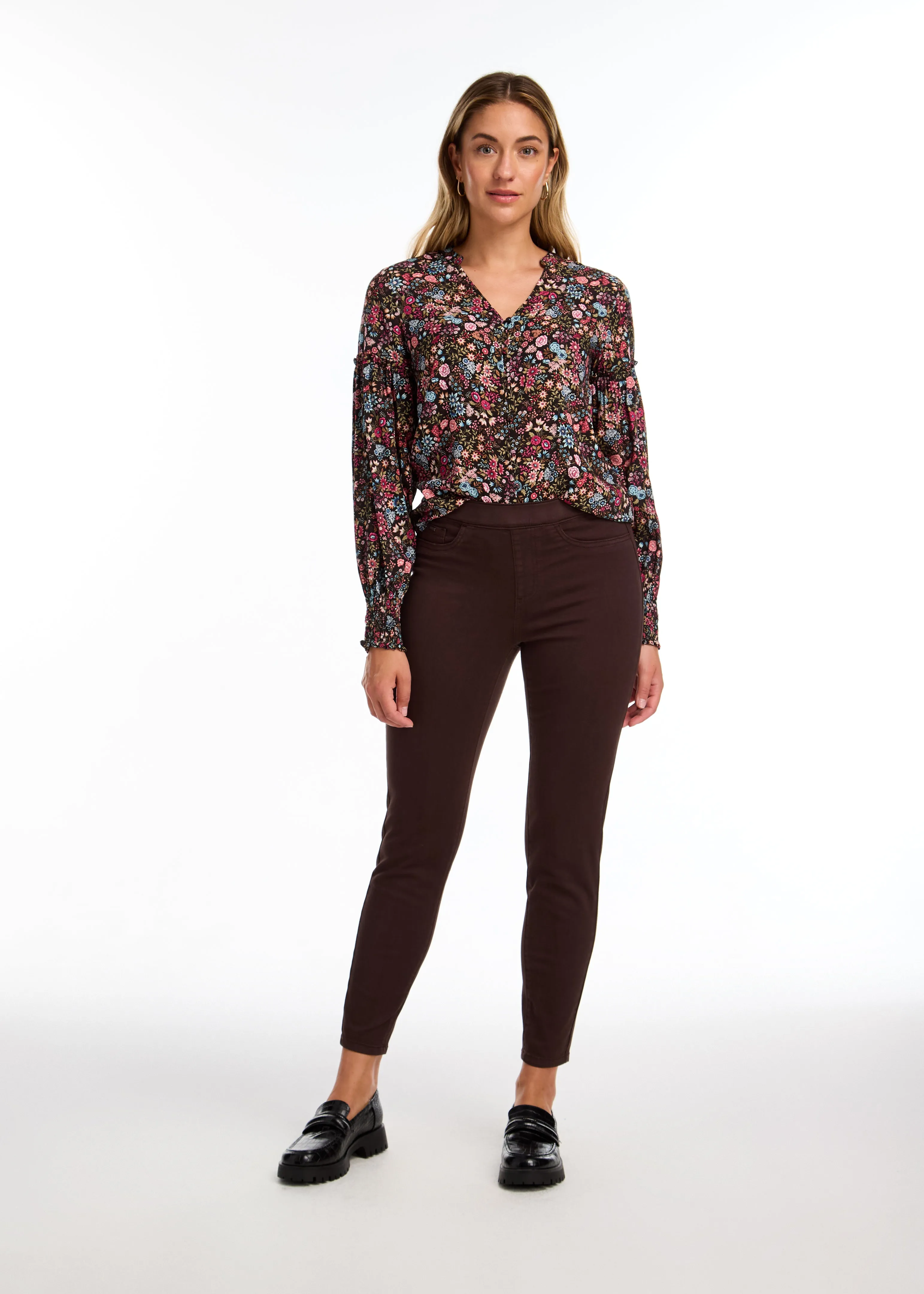 Long-Sleeve Smock Cuff Shirt