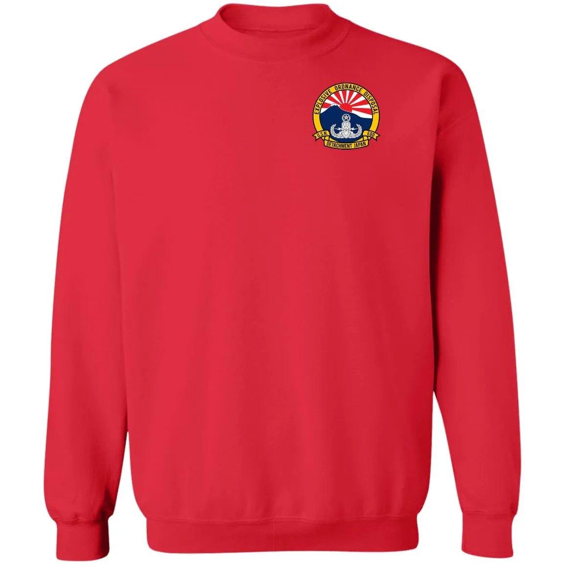 Navy EOD Mobile Unit Japan Crewneck Pullover Sweatshirt