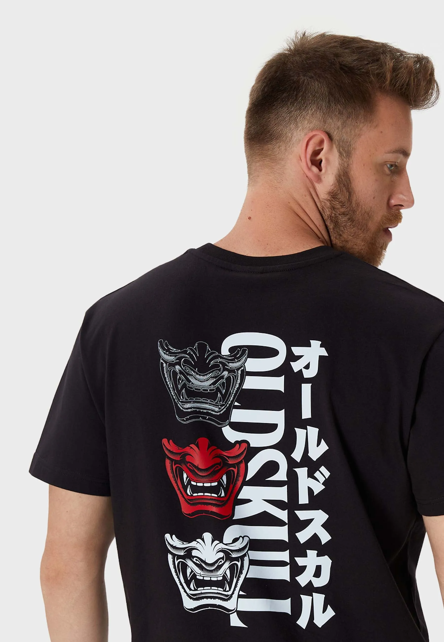 Oni Orgy Backprint T-Shirt Black