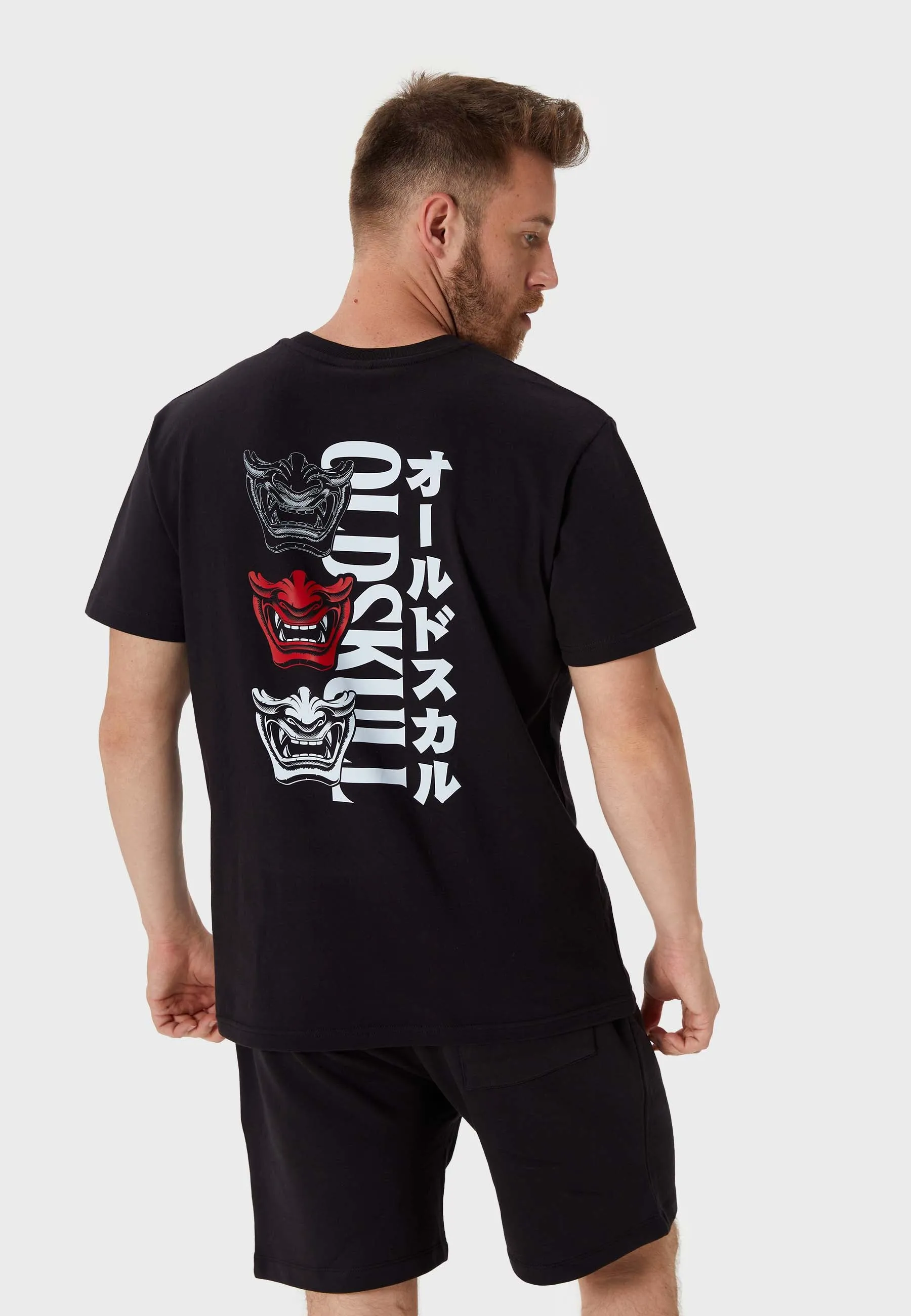 Oni Orgy Backprint T-Shirt Black