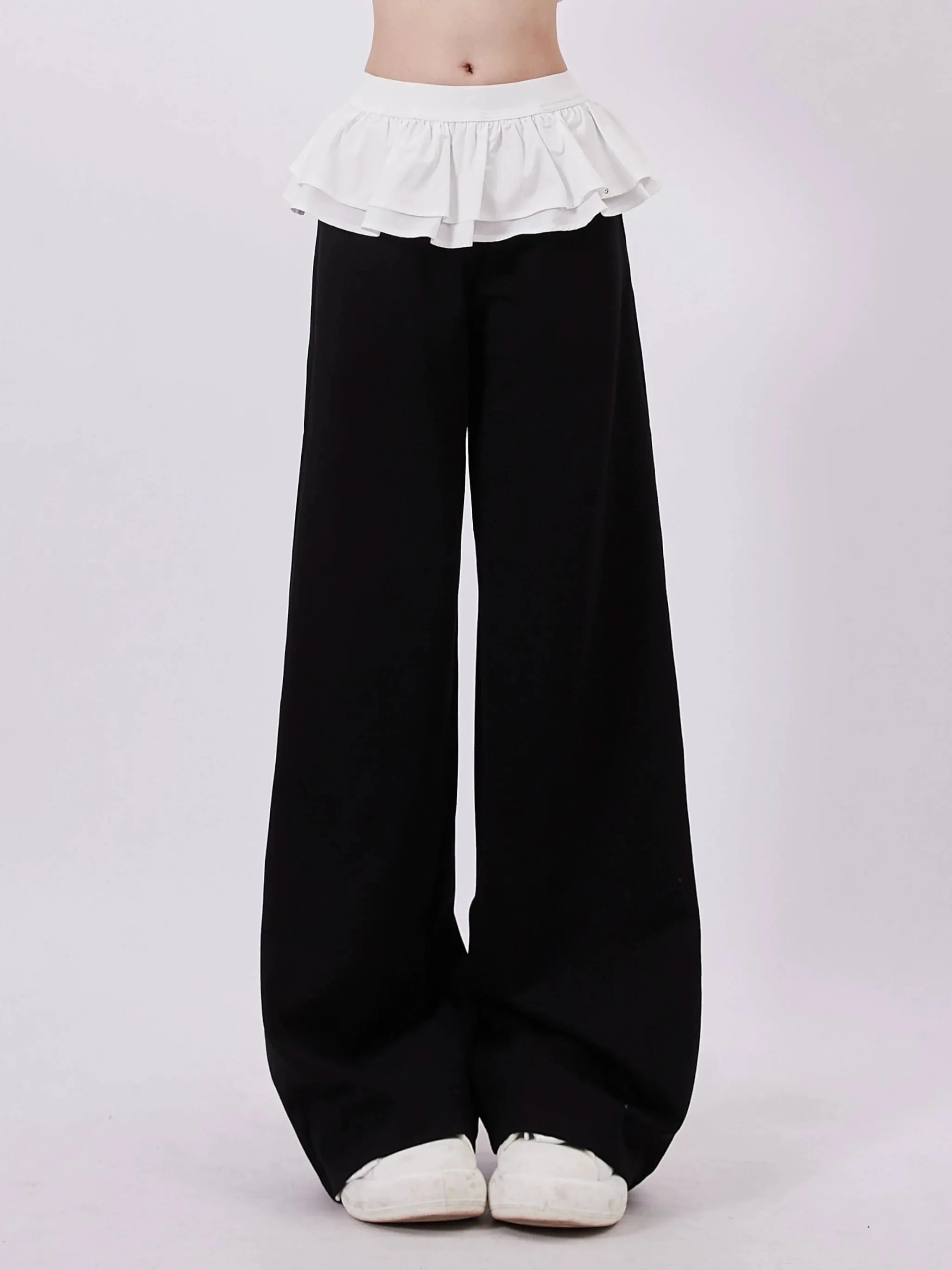 Pants Flare Waist Girly Casual Chic