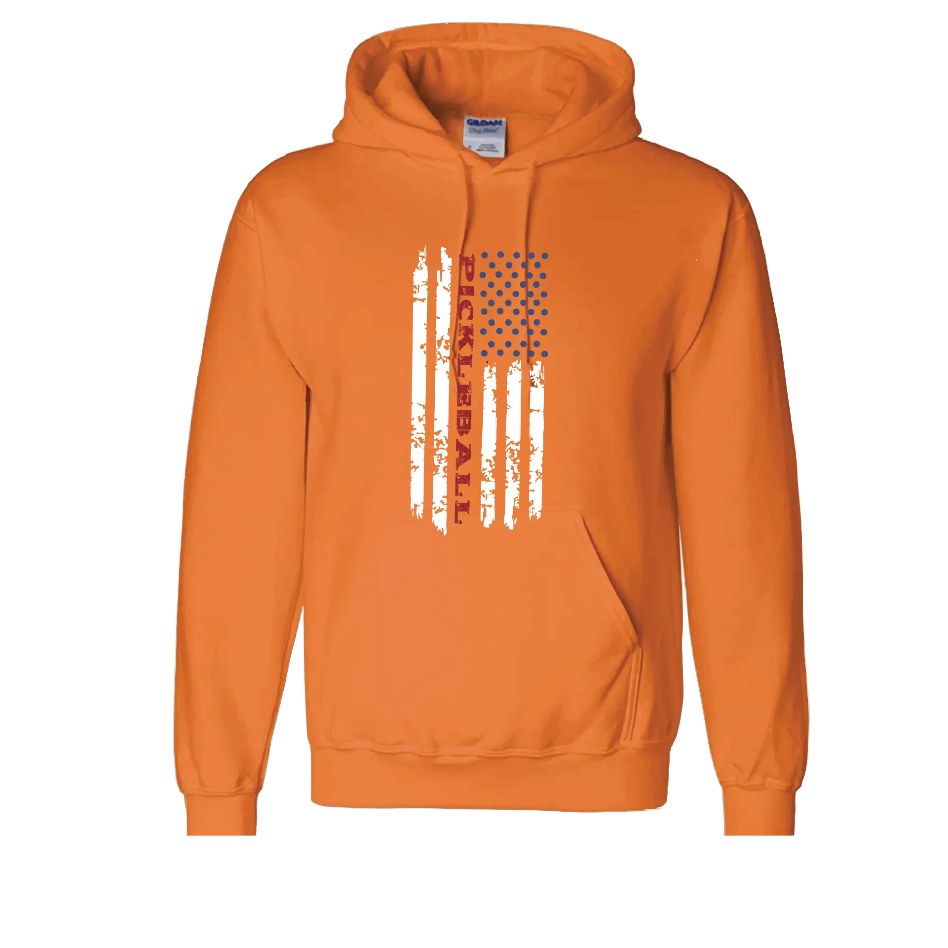 Pickleball Flag (Customizable) | Unisex Hoodie Athletic Sweatshirt | 50% Cotton/50% Polyester