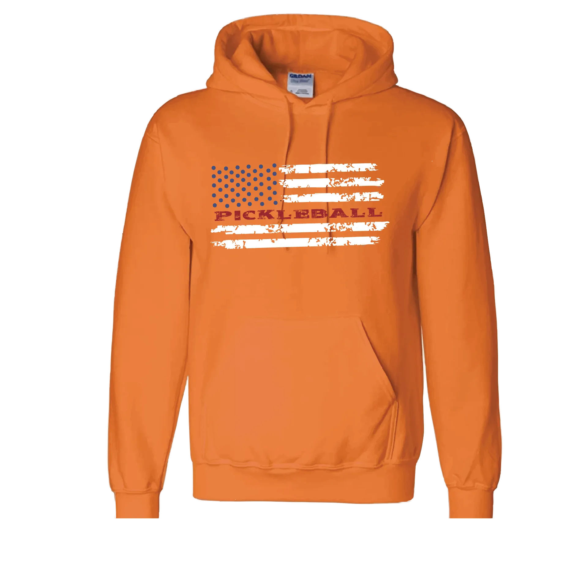 Pickleball Flag (Customizable) | Unisex Hoodie Athletic Sweatshirt | 50% Cotton/50% Polyester