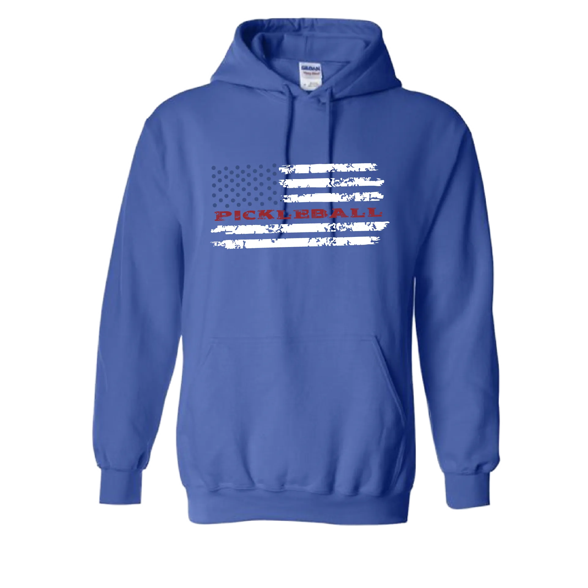 Pickleball Flag (Customizable) | Unisex Hoodie Athletic Sweatshirt | 50% Cotton/50% Polyester