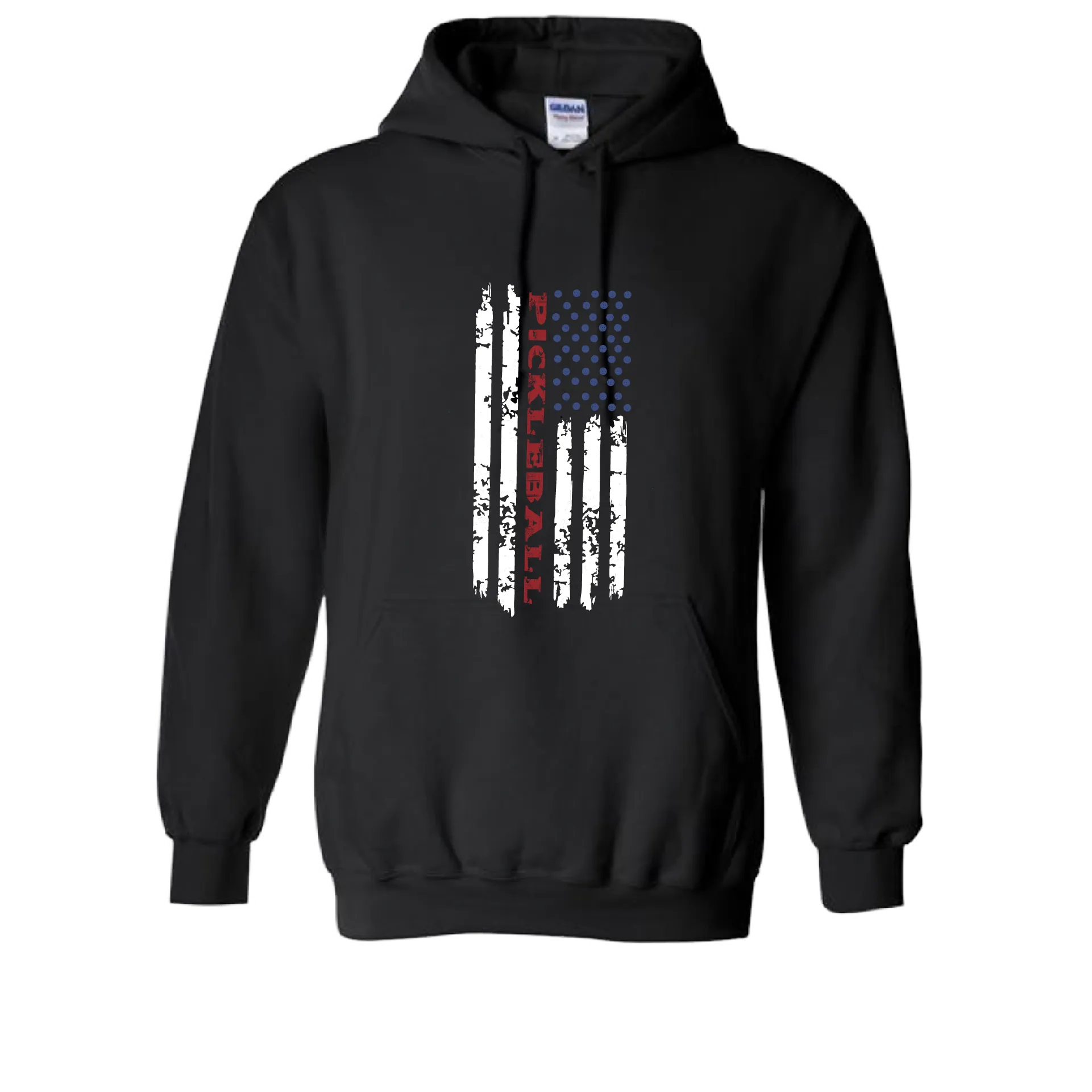Pickleball Flag (Customizable) | Unisex Hoodie Athletic Sweatshirt | 50% Cotton/50% Polyester