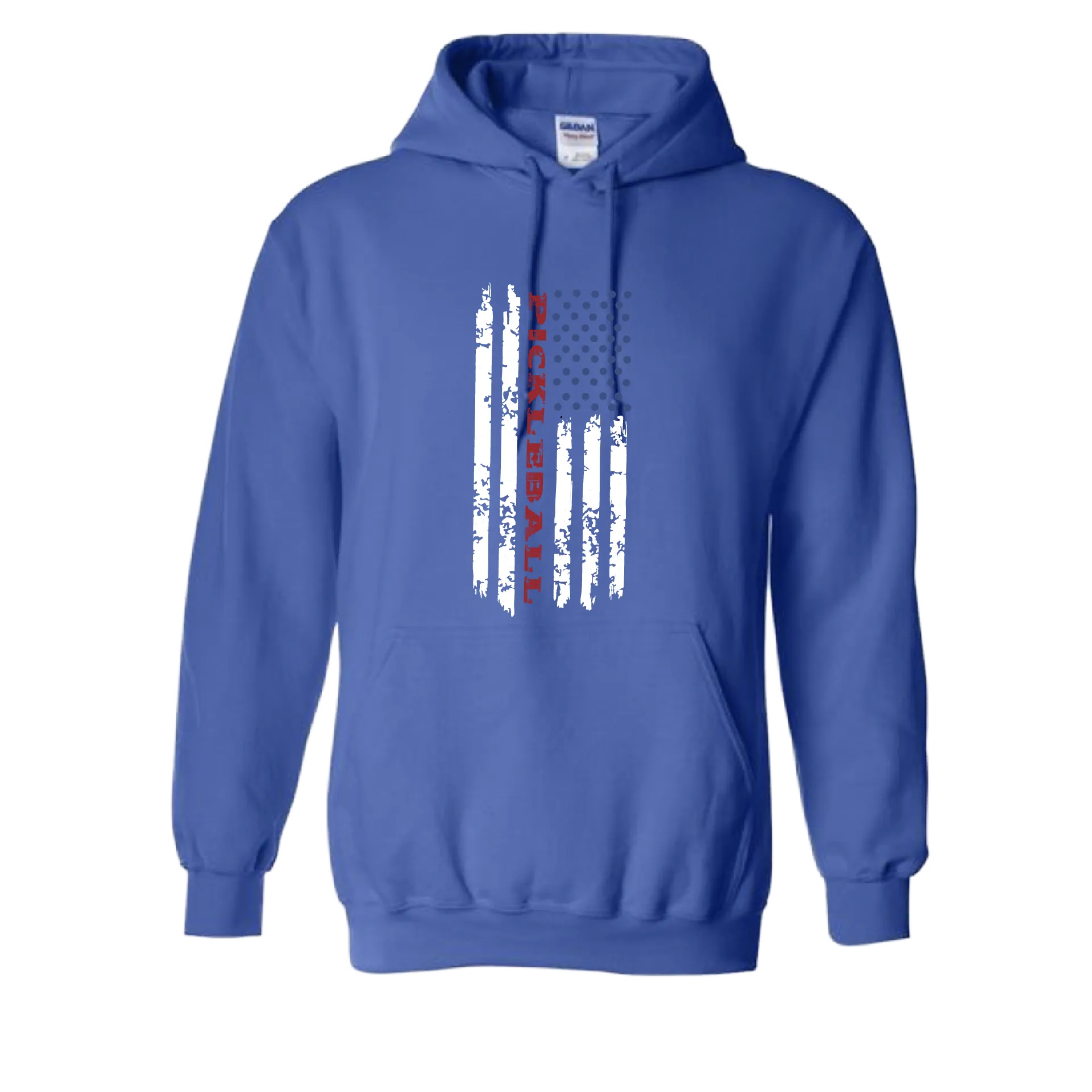 Pickleball Flag (Customizable) | Unisex Hoodie Athletic Sweatshirt | 50% Cotton/50% Polyester