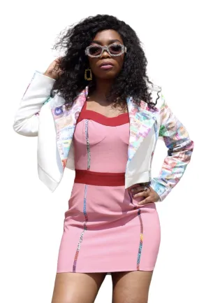 Pink Short African Dress