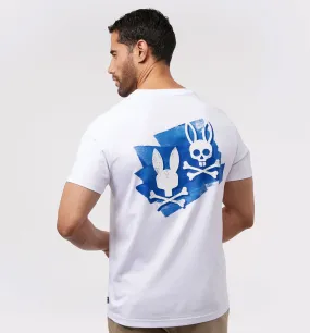 Psycho Bunny Dolton Back Graphic Tee - White