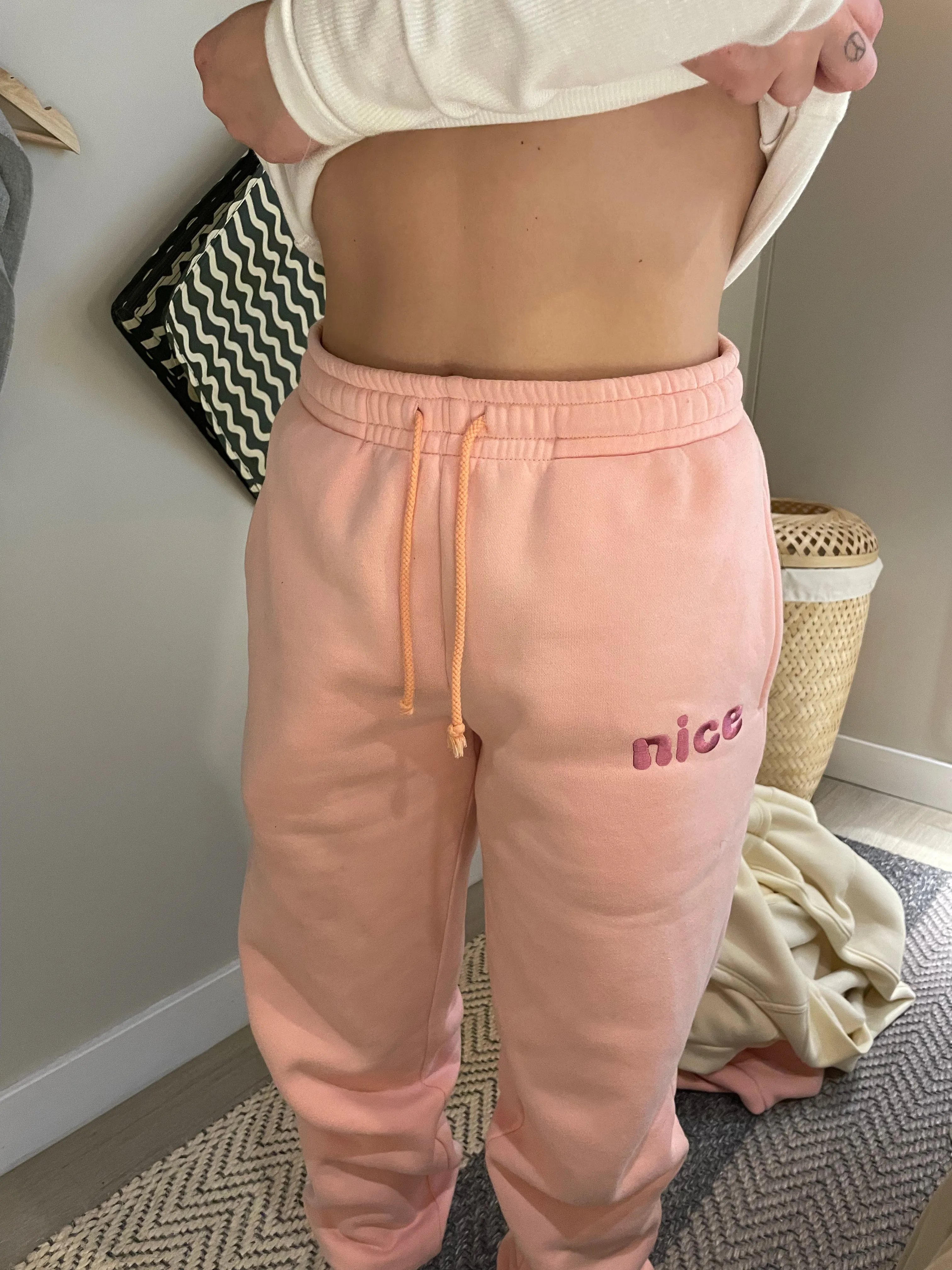 "nice" sweatpants