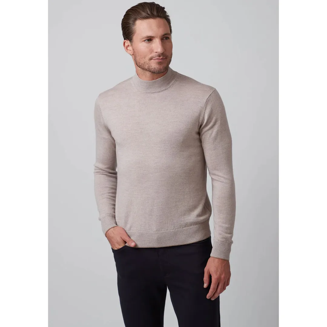 Raffi The Bode Long Sleeves Mock Neck Sweater - Oat
