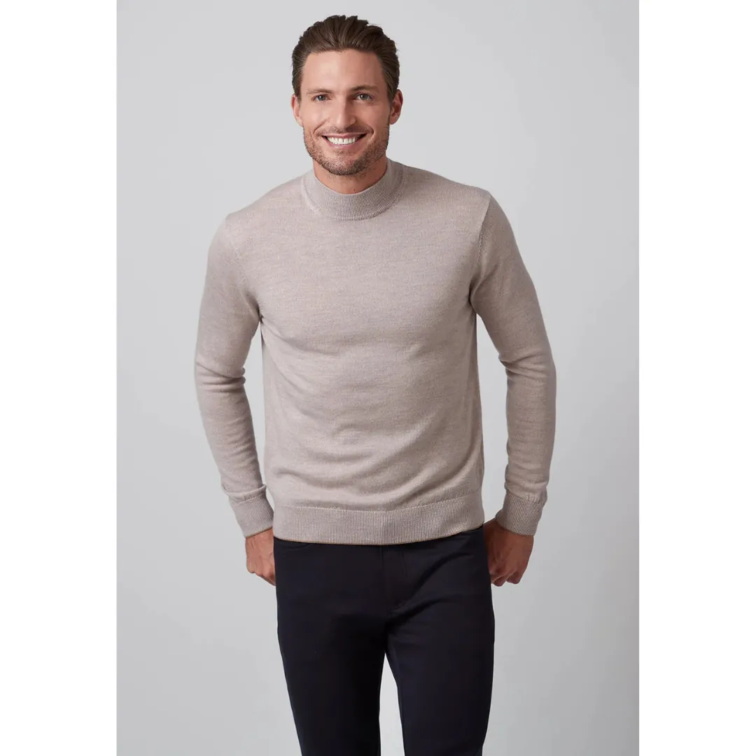 Raffi The Bode Long Sleeves Mock Neck Sweater - Oat