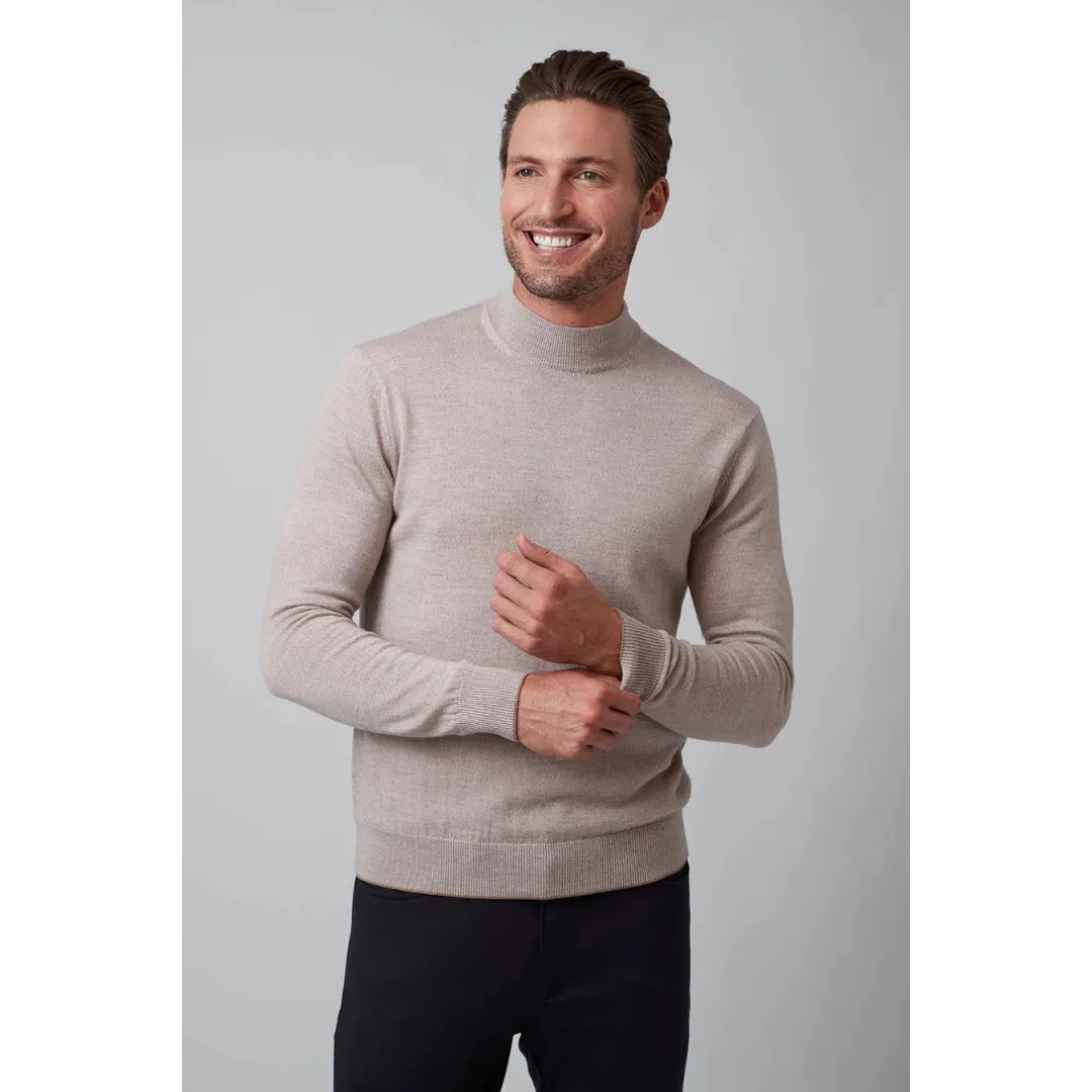 Raffi The Bode Long Sleeves Mock Neck Sweater - Oat