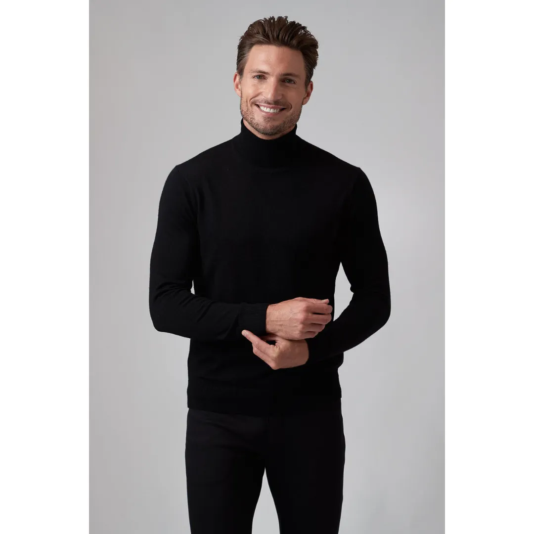 Raffi The Percy Long Sleeves Turtleneck Sweater - Black