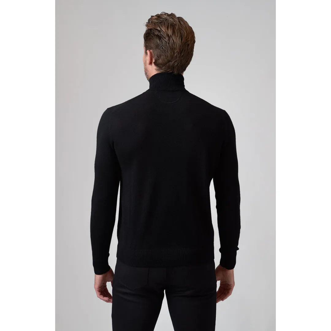 Raffi The Percy Long Sleeves Turtleneck Sweater - Black