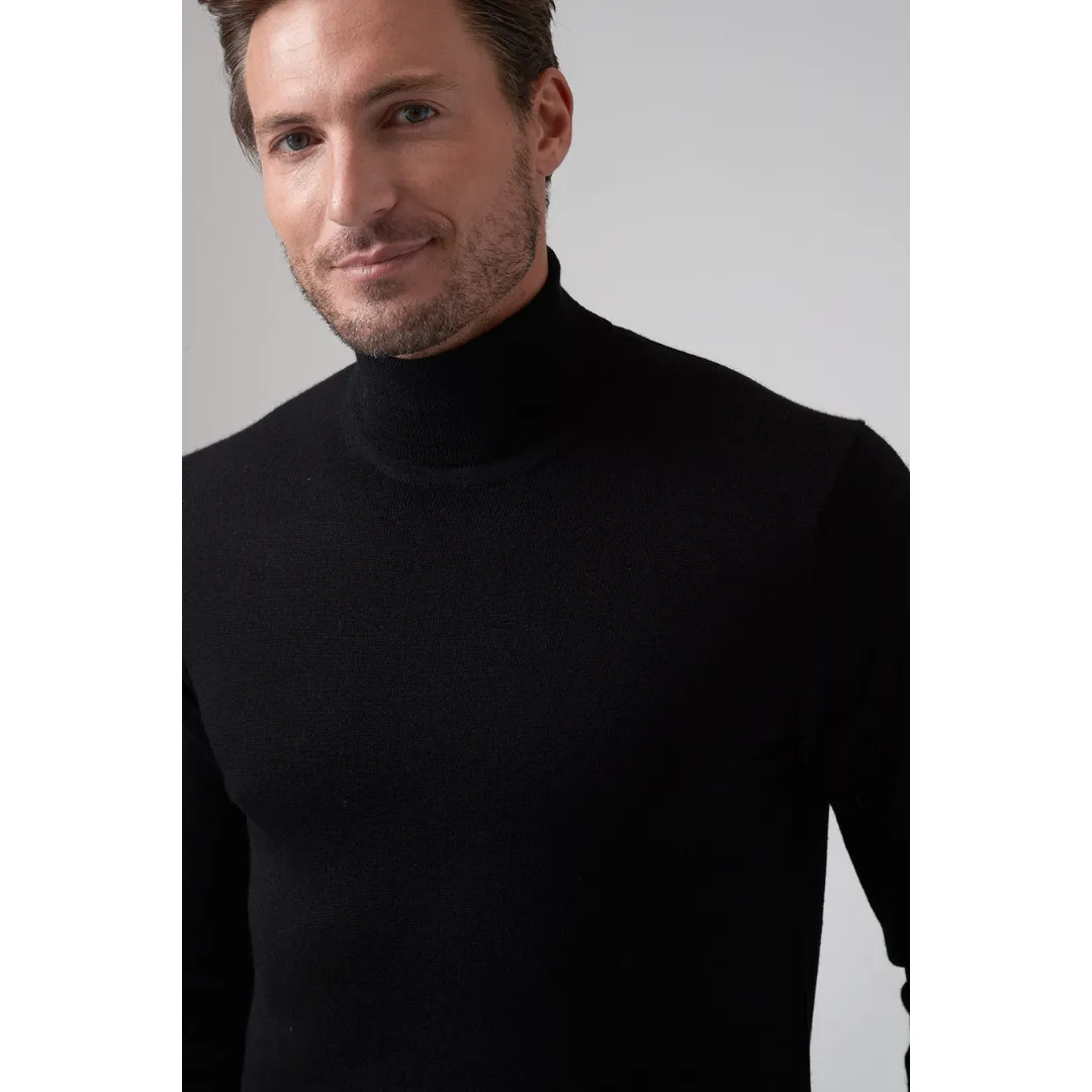 Raffi The Percy Long Sleeves Turtleneck Sweater - Black